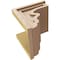 Ekena Millwork 11"W x 11"D x 11"H Wide Highland Rough Cedar Woodgrain TimberThane Corbel, Primed Tan CORUR11X11X11HLDRCPR - alternate 2